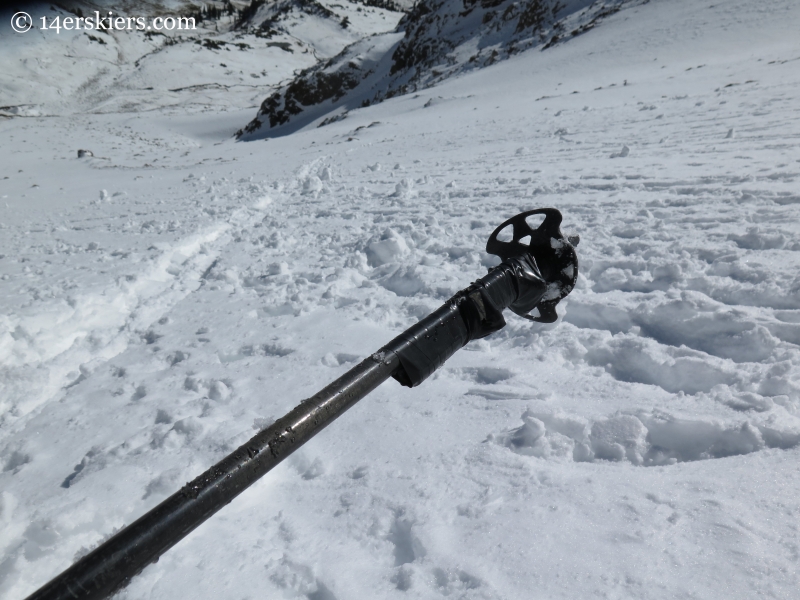 broken backcountry ski pole