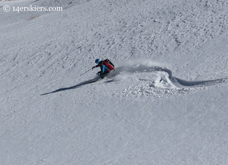 Brittany Konsella skiing first turns 2014-15