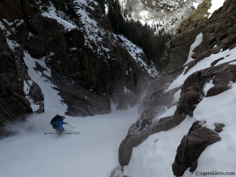 couloir skiing san juan range