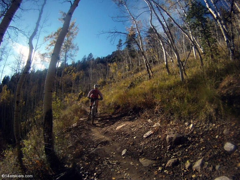 Mountain biking Doctor Park near Crested Butte, CO