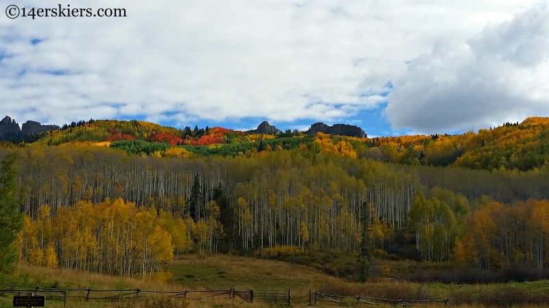 The dyke near Crested Butte in the fall.