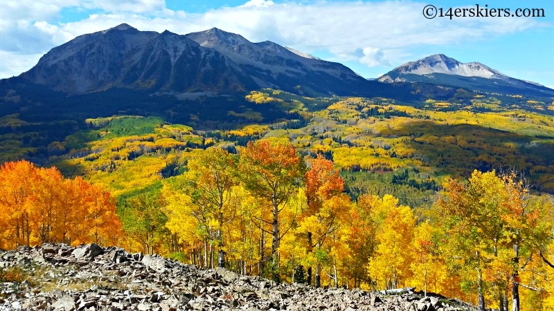 East an West Beckwith in the fall near Crested Butte. 