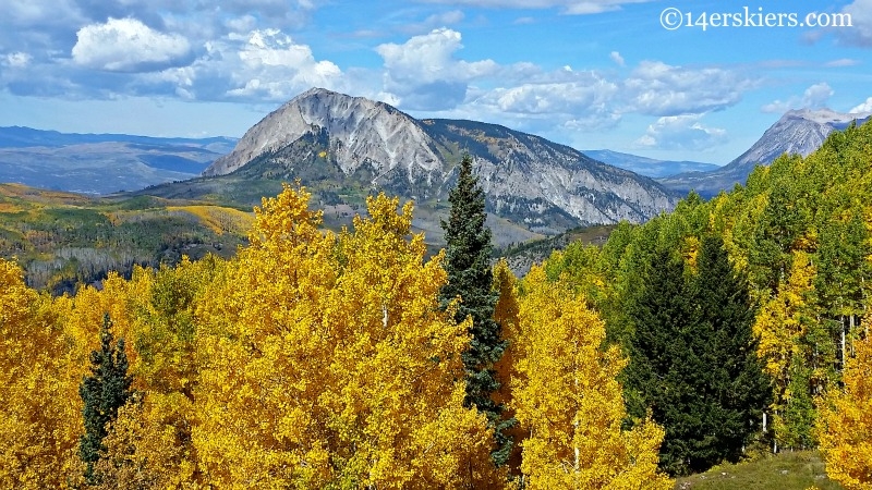 Marcellina in the fall, near Crested Butte. 