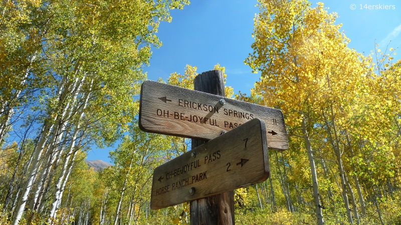 Dyke to Dark Canyon hike near Crested Butte