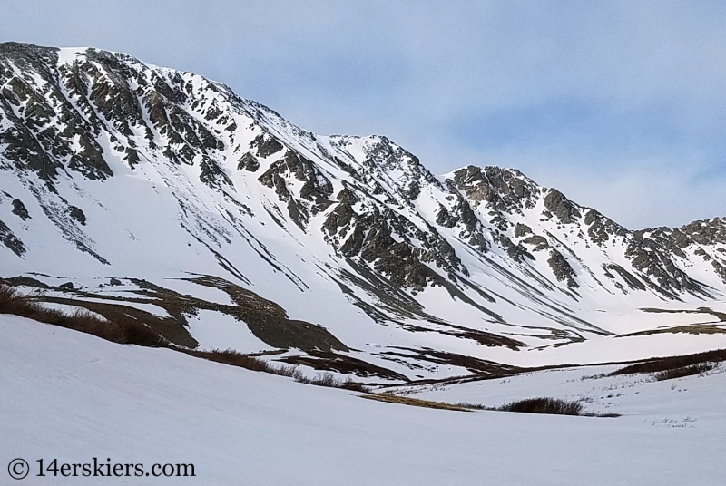 Backcountry skiing Mount Edwards