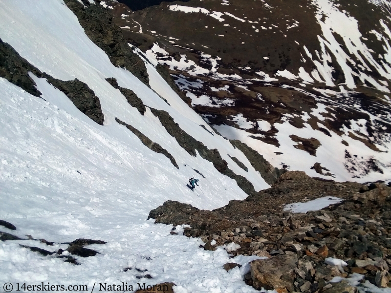 Backcountry skiing Mount Edwards