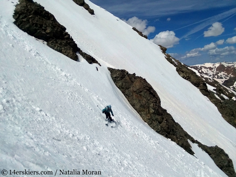 Backcountry skiing Mount Edwards