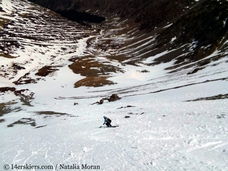 Backcountry skiing Mount Edwards