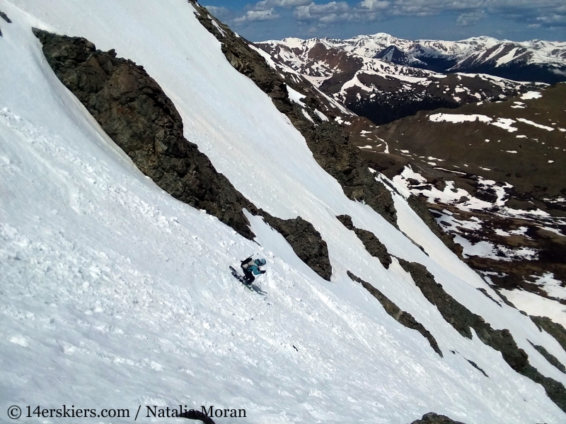 Backcountry skiing Mount Edwards