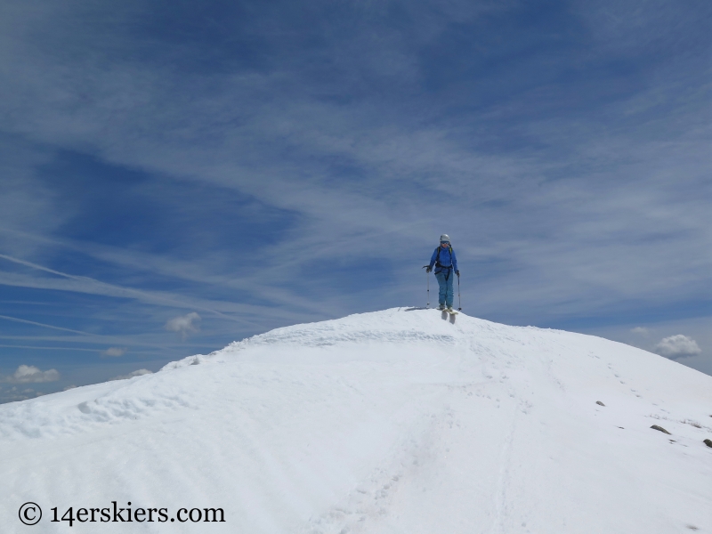 Backcountry skiing Mount Edwards