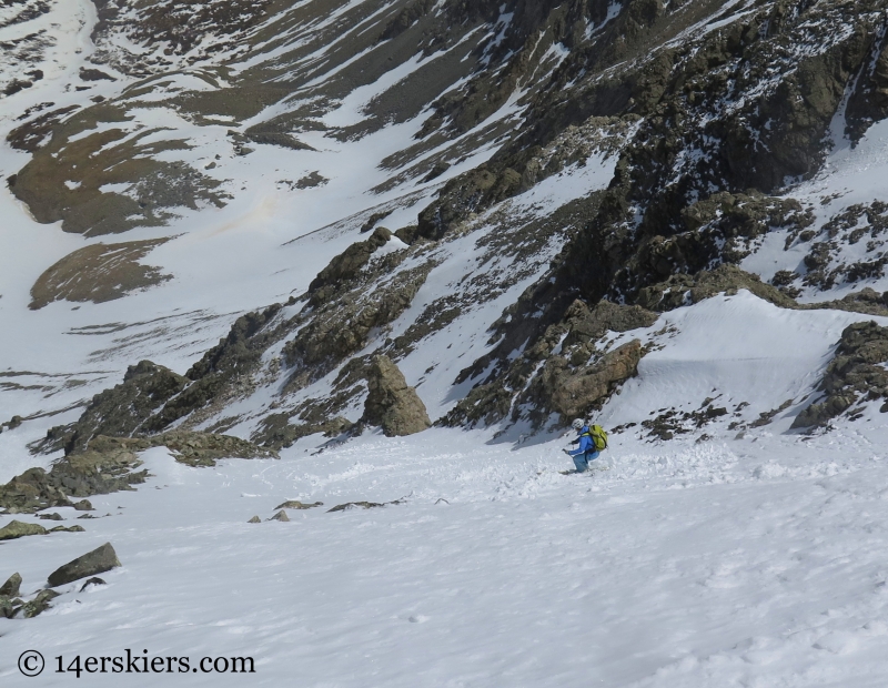 Backcountry skiing Mount Edwards