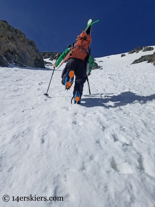 Backcountry skiing Mount Edwards