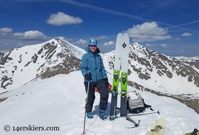 Backcountry skiing Mount Edwards