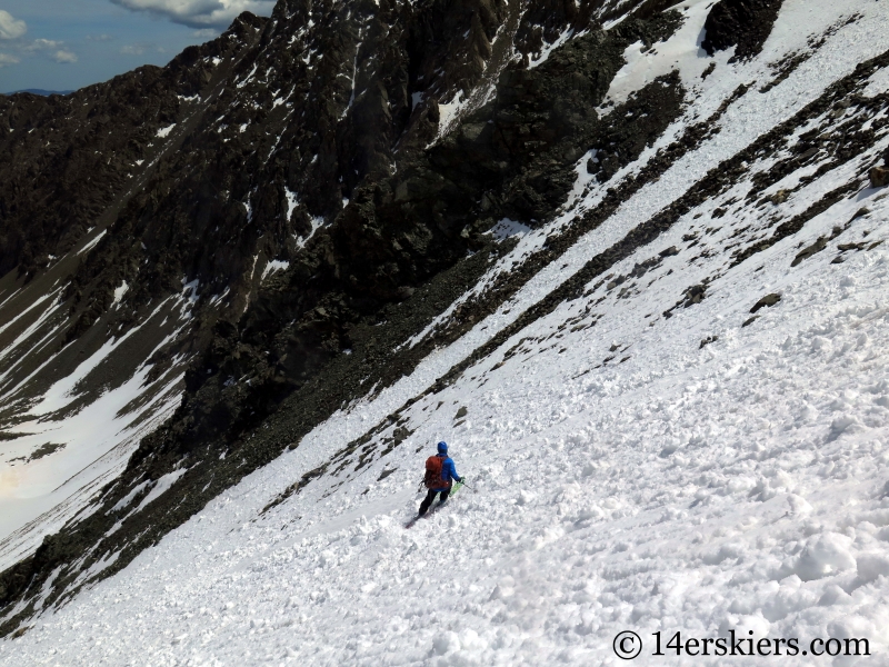 Backcountry skiing Mount Edwards