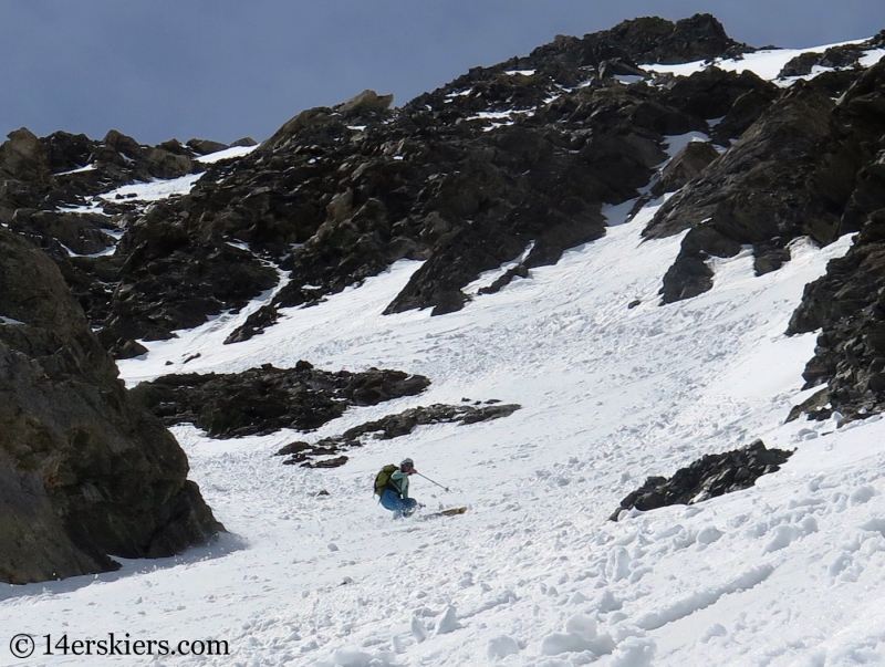 Backcountry skiing Mount Edwards