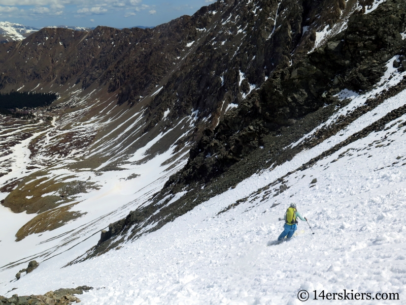 Backcountry skiing Mount Edwards