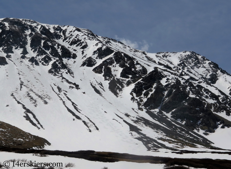 Backcountry skiing Mount Edwards