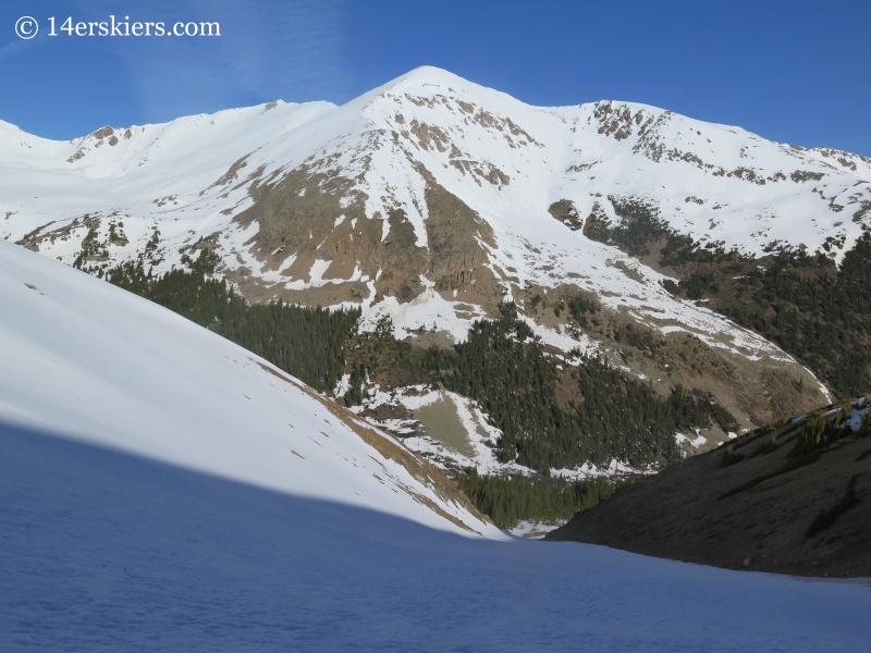 French seen from Nortwest Gullies on Mount Elbert. 