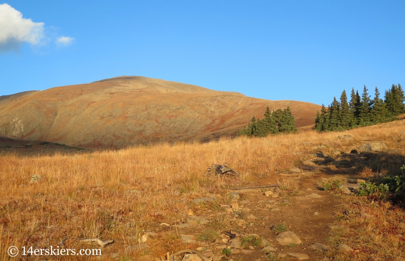 East Ridge and summit of Mount Elbert