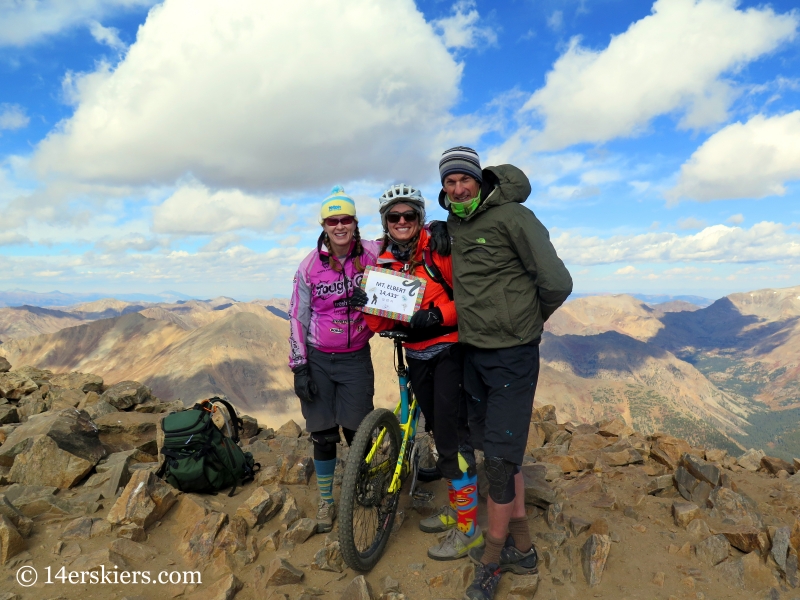 Mountain biking on Mount Elbert