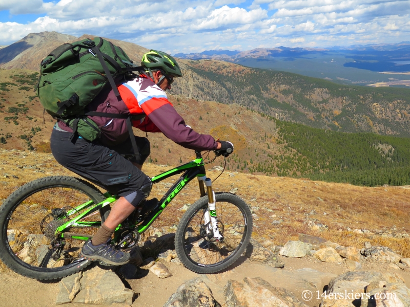 Joey Klein descending the North Mount Elbert Trail.