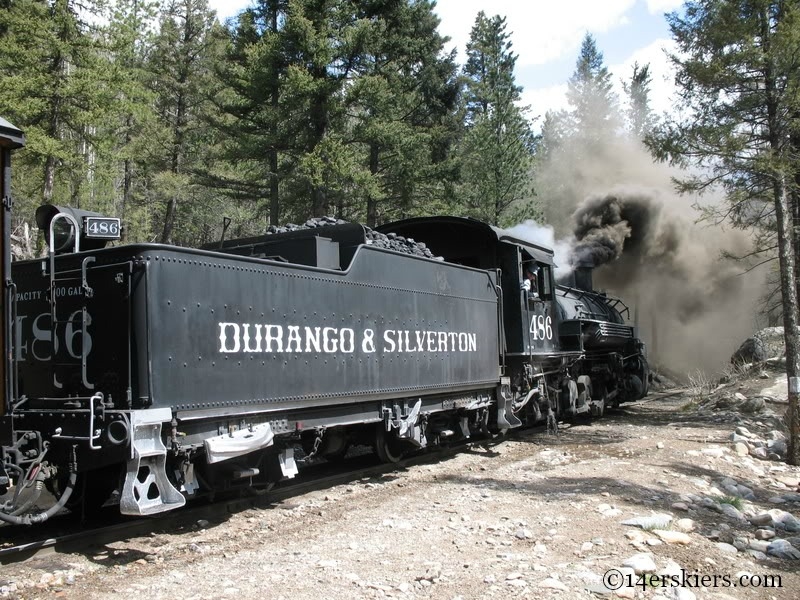 Engine on Durango Silverton Train