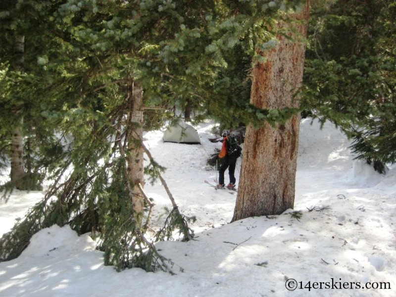 Chicago Basin backcountry skiing camp.