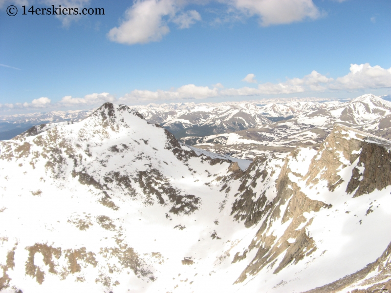 Mt Bierstadt seen from Mount Evans.