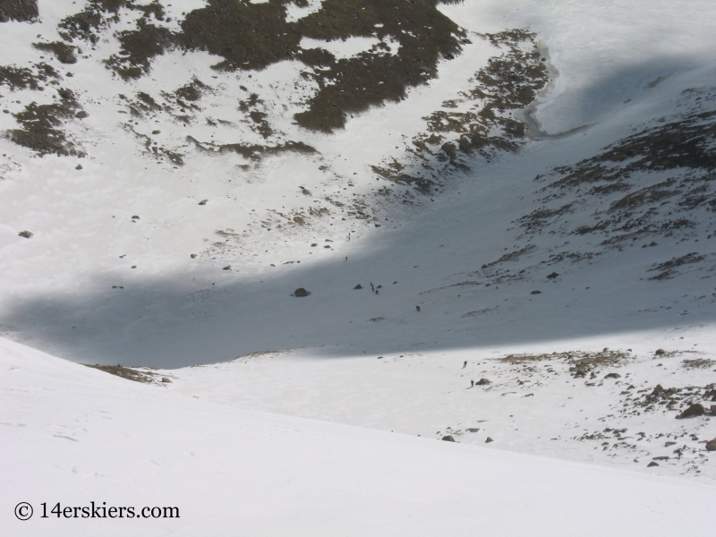 People climbing Mt. Evans