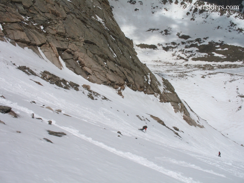 Dustin Sysko backcountry skiing on Mt Evans