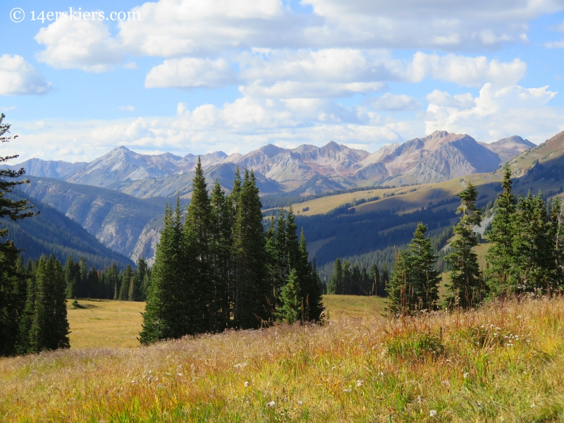 Raggeds seen from trail 401 near Crested Butte