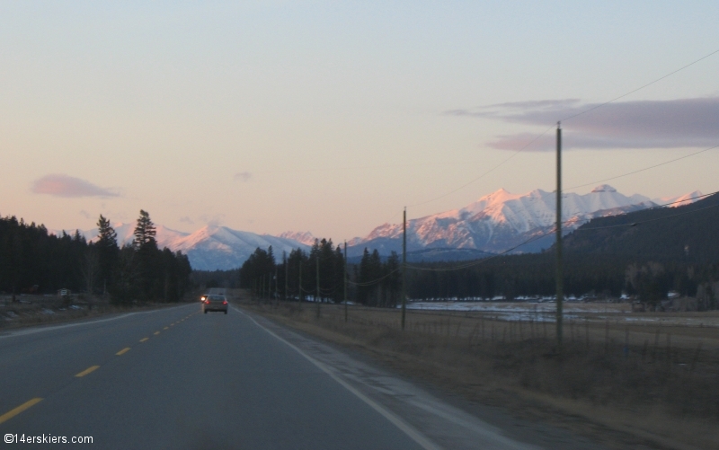Mountains near Canada