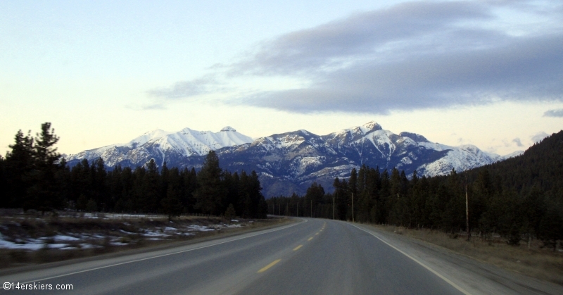 Mountains near Canada