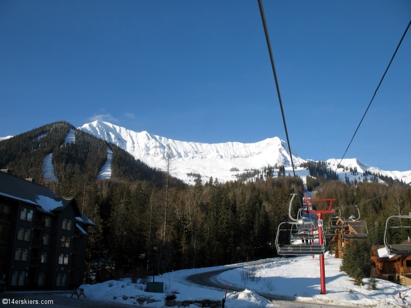 Backcountry skiing in Fernie, Canada