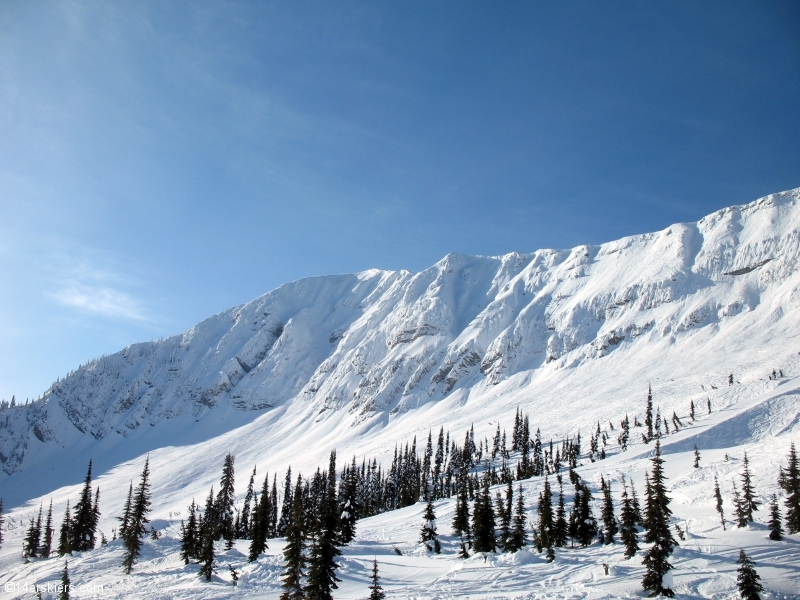 Backcountry skiing in Fernie, Canada