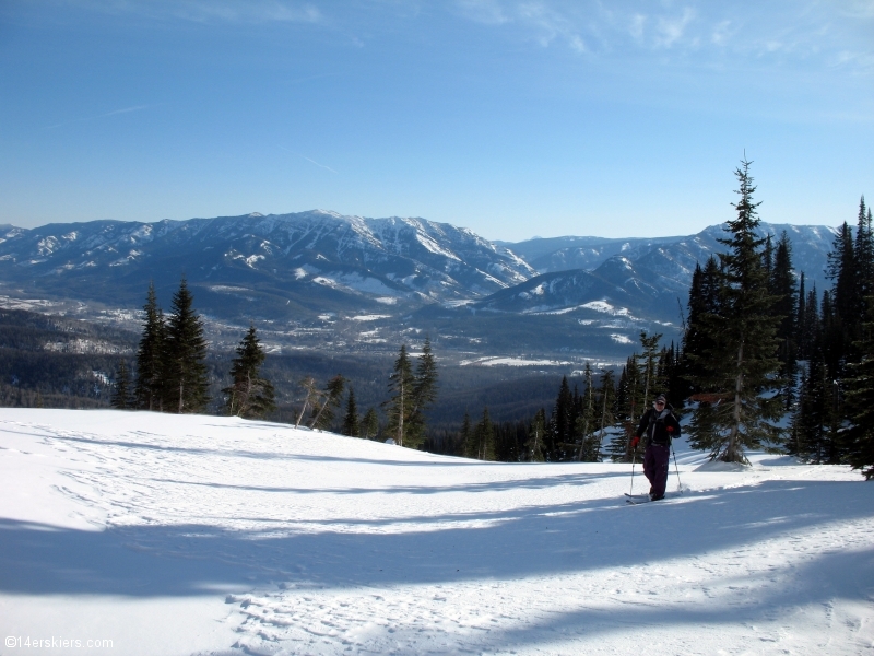 Backcountry skiing in Fernie, Canada