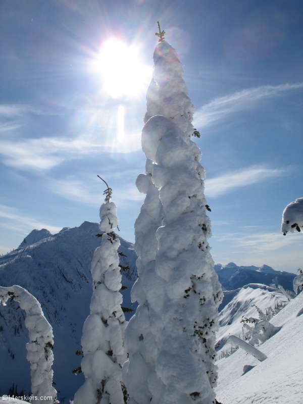 Backcountry skiing in Fernie, Canada