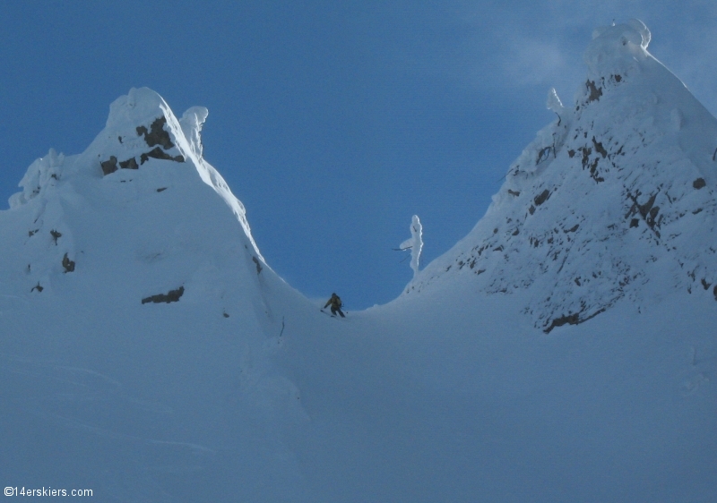 Backcountry skiing in Fernie, Canada