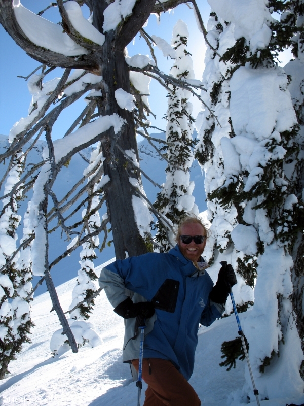 Backcountry skiing in Fernie, Canada