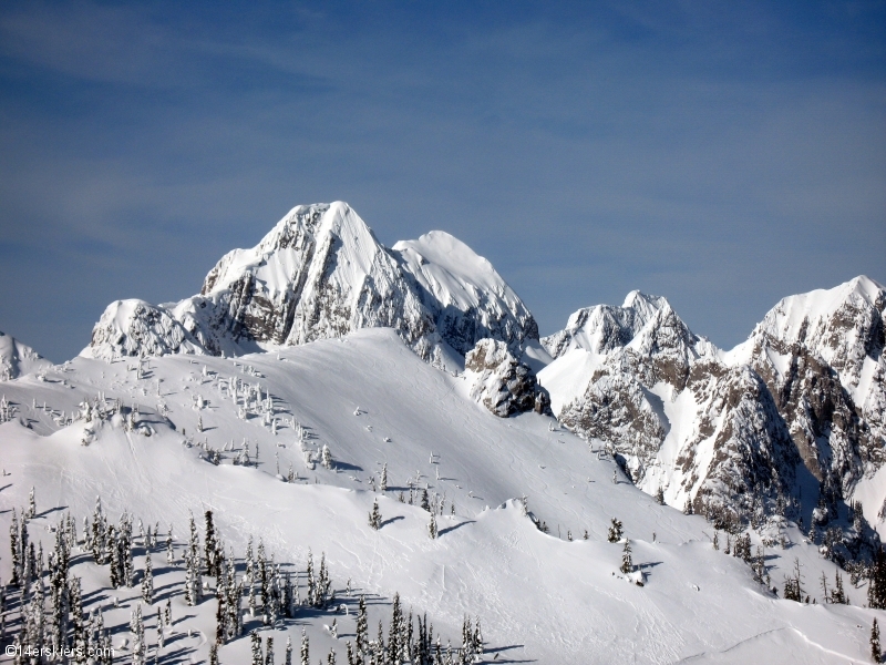 Backcountry skiing in Fernie, Canada