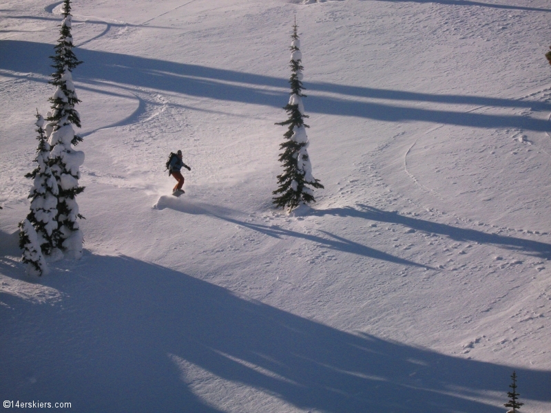 Backcountry skiing in Fernie, Canada