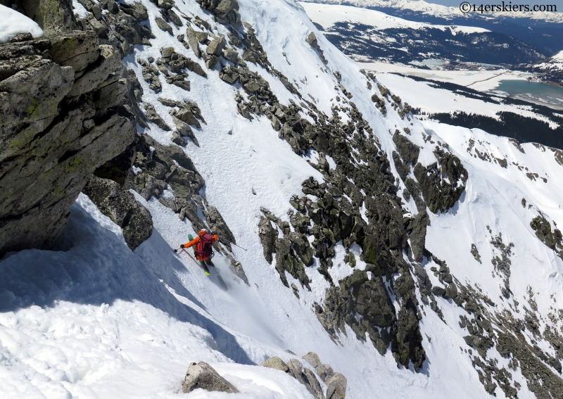 Ski north face Fletcher Mountain