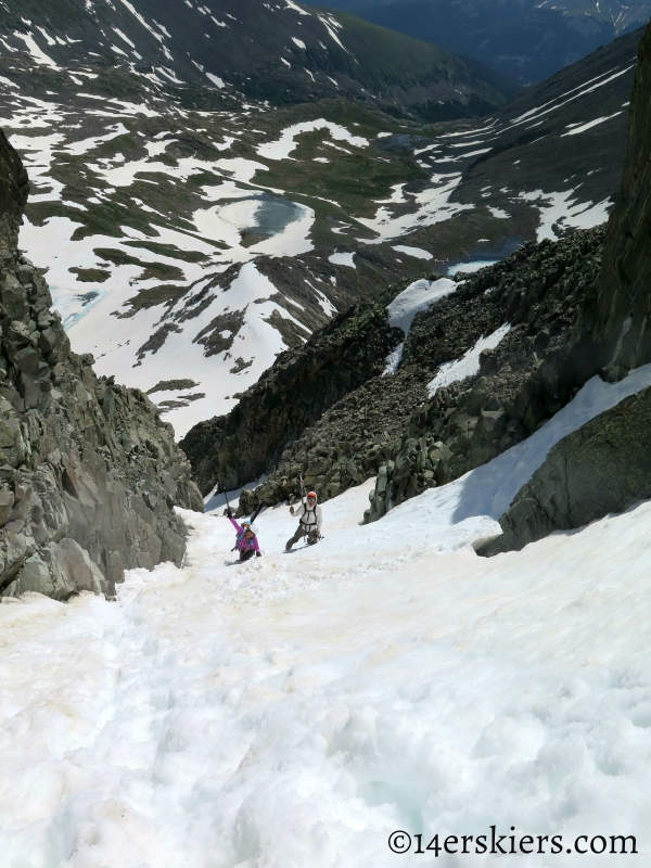 Climbing Fletcher Mountain Northeast Couloirs