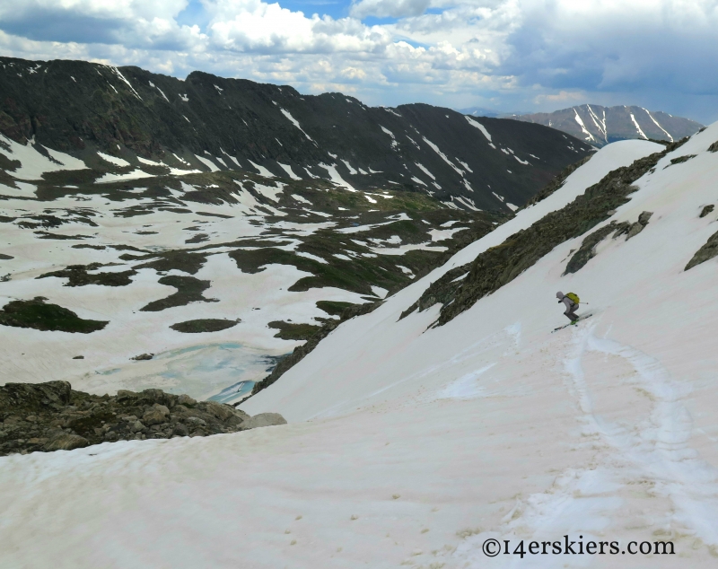 Chad Pranger backcountry skiing Fletcher Mountain.