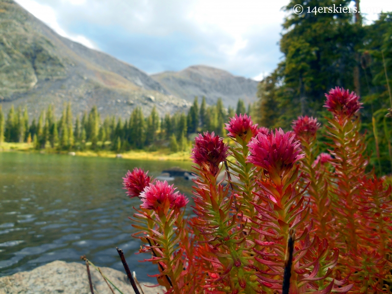 Lamphier Lake while backpacking in the Fossil Ridge Wilderness