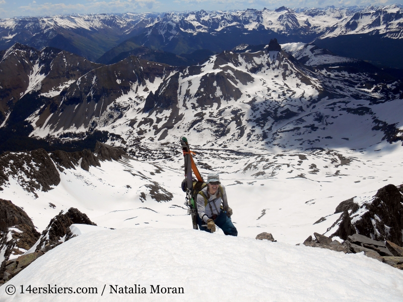 Approaching the summit of Gladstone Peak. 