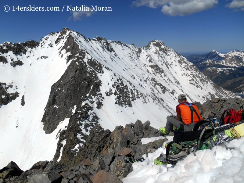 Mount Wilsone and El Diente seen from Gladstone Peak. 