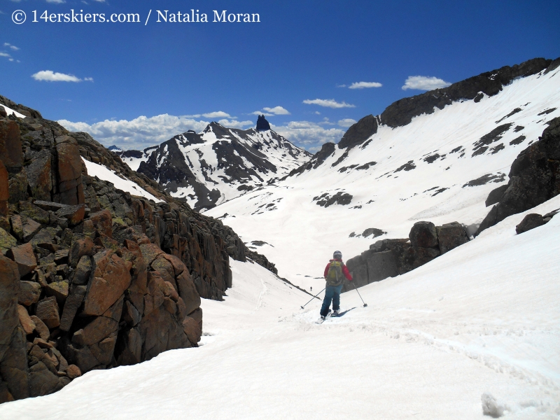 Backcountry skiing out of Bilk Basin. 