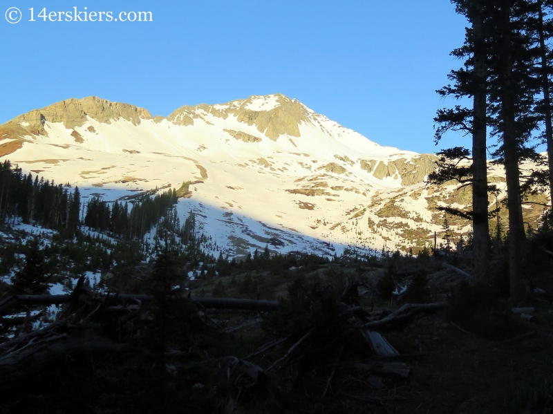 Gladstone Peak seen from Lower Bilk Creek Basin.