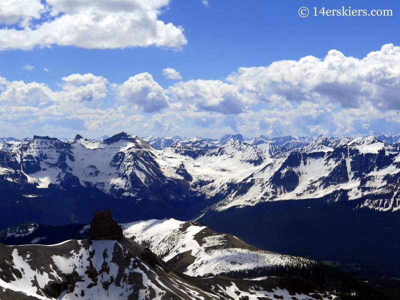 San Juans seen from Gladstone Peak. 